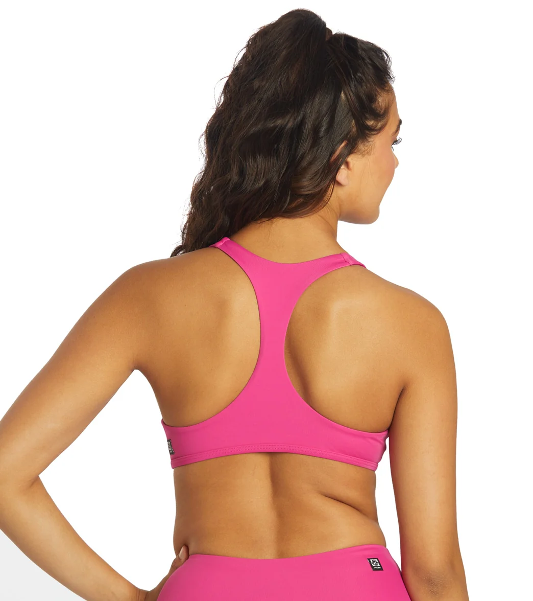 JOLYN Women's Aster Solid Racerback Bikini Top - Image 48