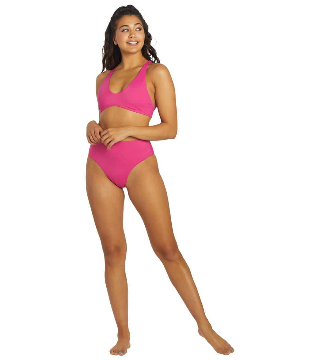 JOLYN Women's Aster Solid Racerback Bikini Top - Image 49
