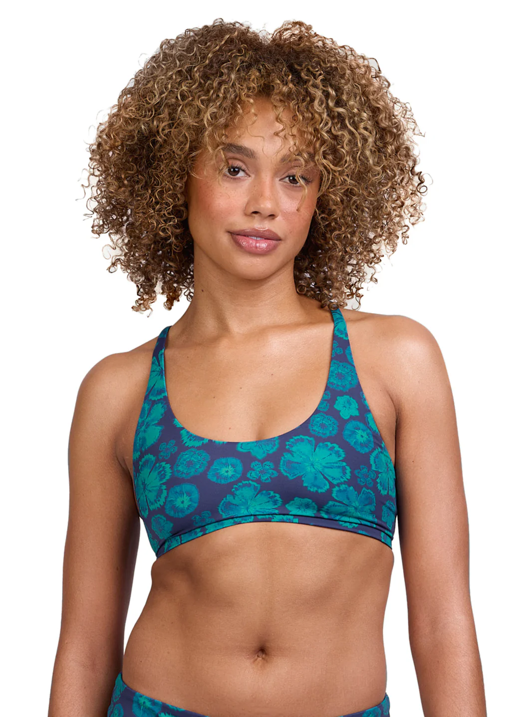 JOLYN Women's Blake Moon Flower Tie-Back Bikini Top - Image 3