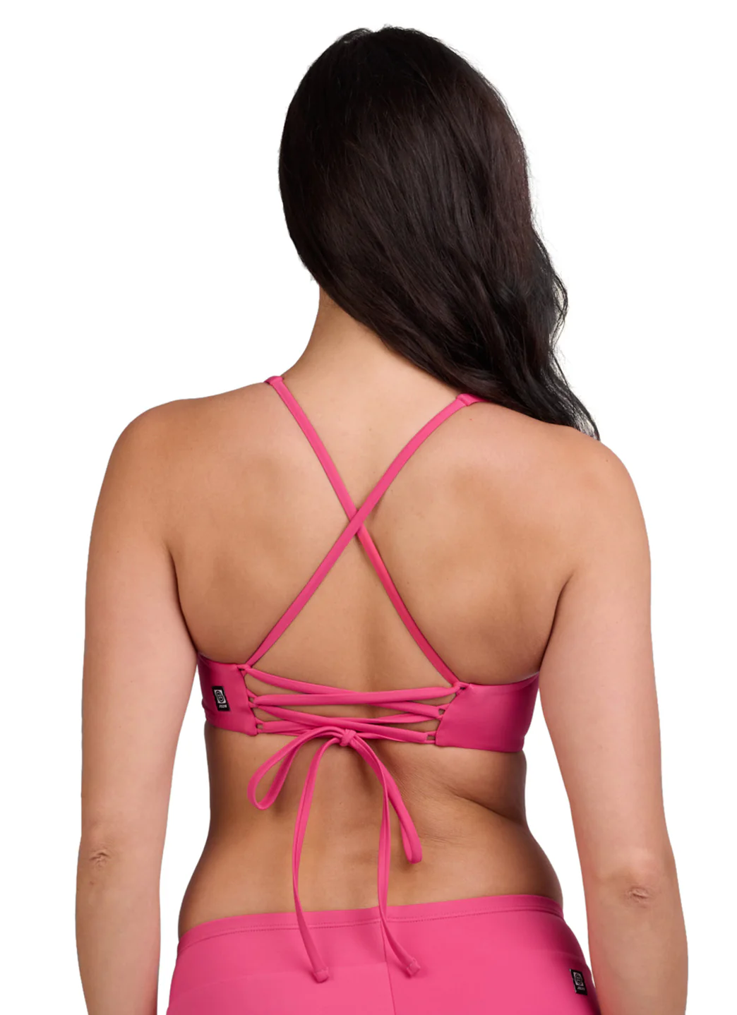 JOLYN Women's Blake Solid Tie-Back Bikini Top - Image 4