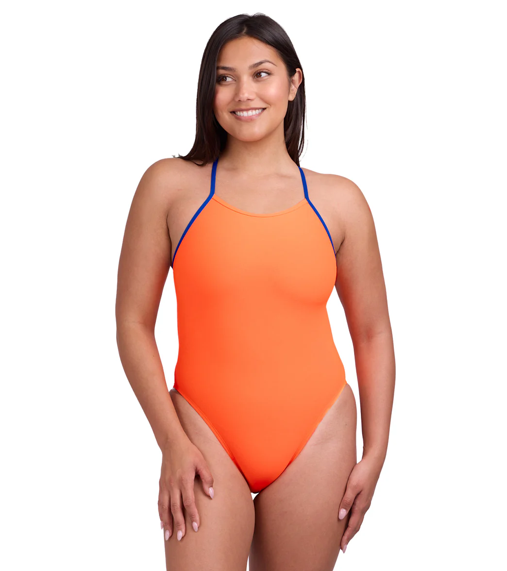 JOLYN Women's Brandon 2 Contrast Sunkist One Piece Swimsuit - Image 7