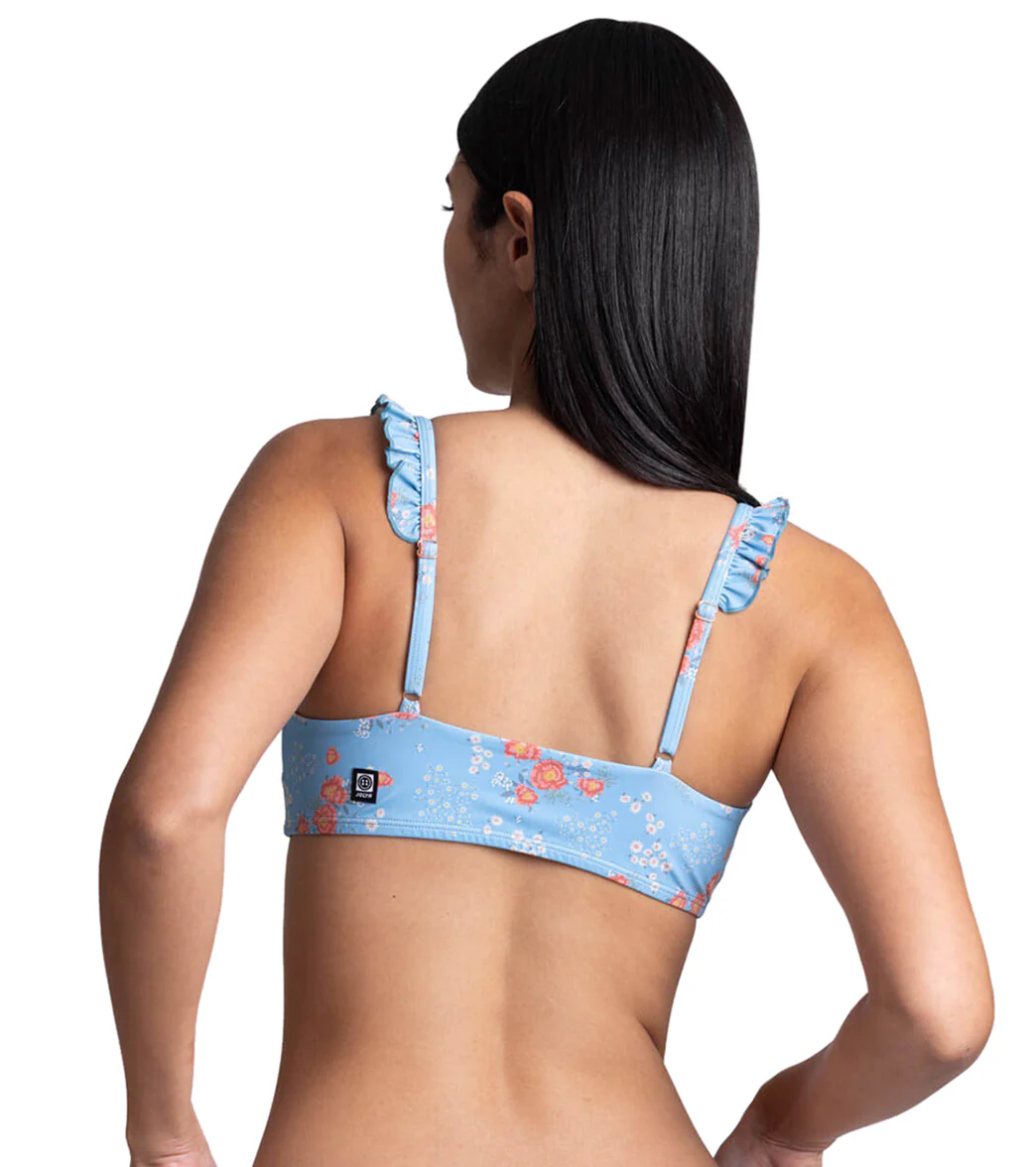 JOLYN Women's Donna Rosalinda Scoop Neck Ruffle Bikini Top - Image 3