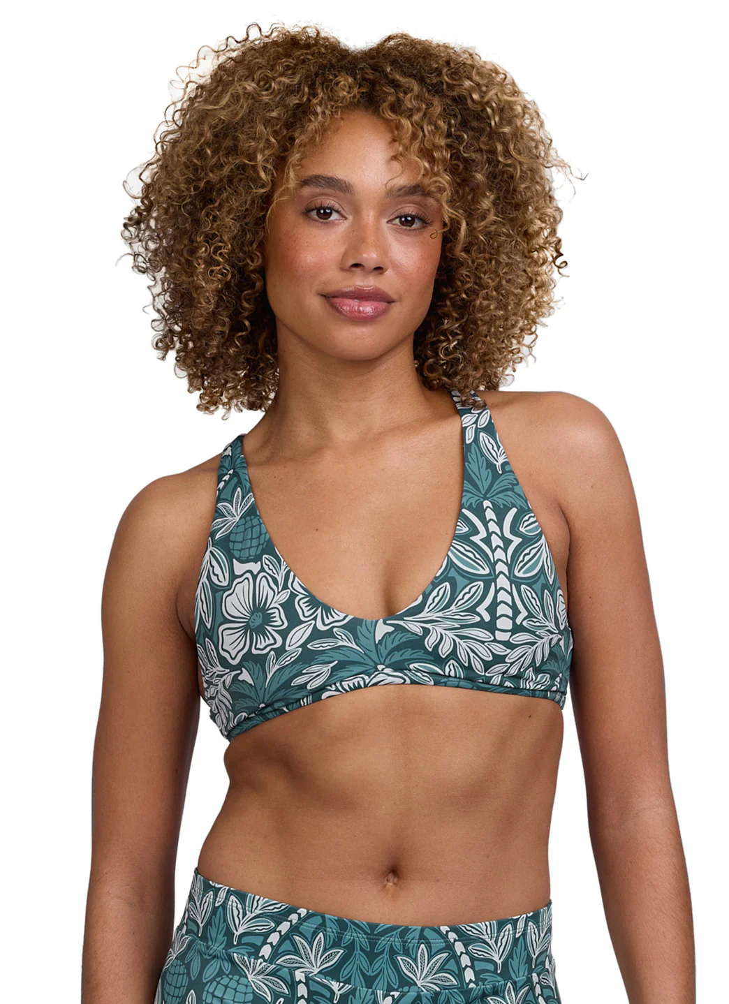 JOLYN Women's Doris Shorebreak Racerback Bikini Top - Image 3