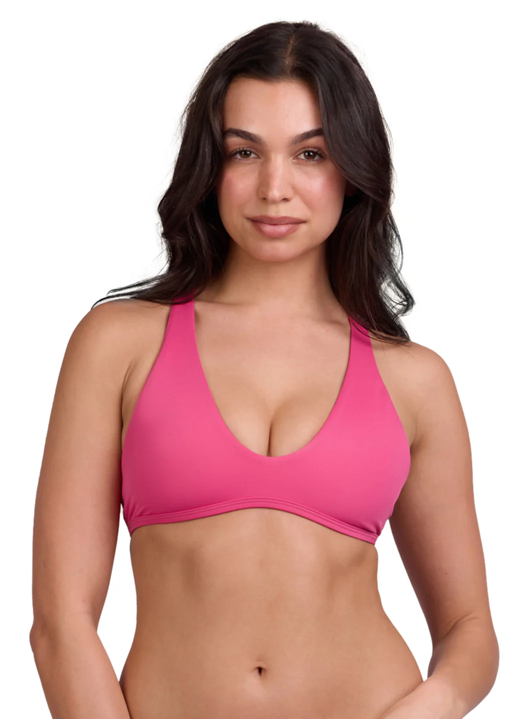 JOLYN Women's Doris Solid Racerback Bikini Top - Image 2