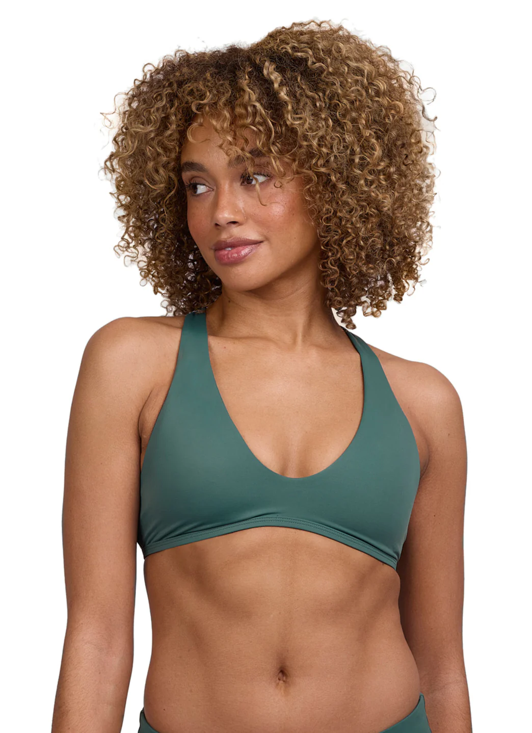 JOLYN Women's Doris Solid Racerback Bikini Top - Image 7