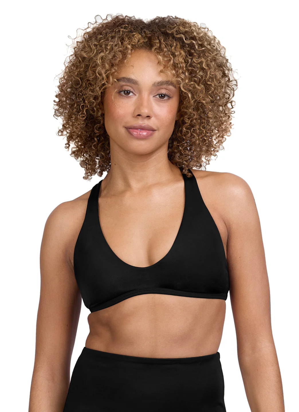 JOLYN Women's Doris Solid Racerback Bikini Top - Image 9