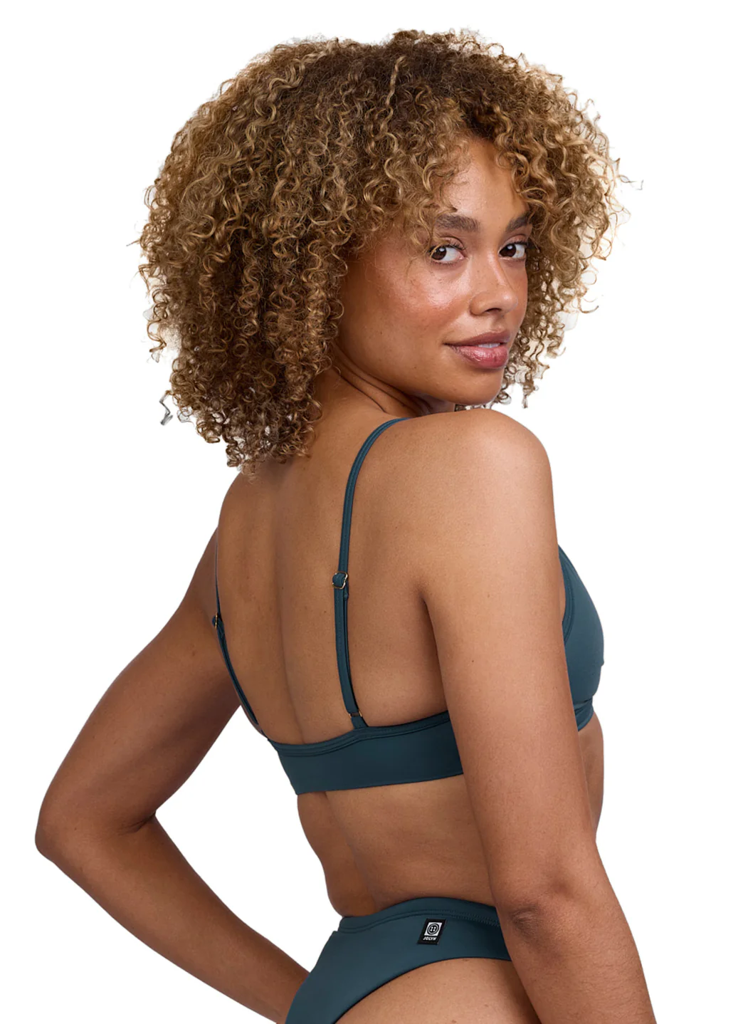 JOLYN Women's Faye Solid Front Knot Bikini Top - Image 16