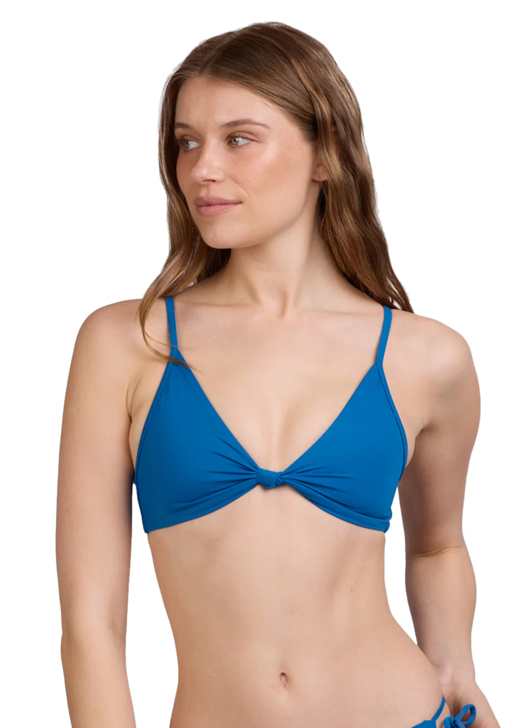 JOLYN Women's Faye Solid Front Knot Bikini Top - Image 2