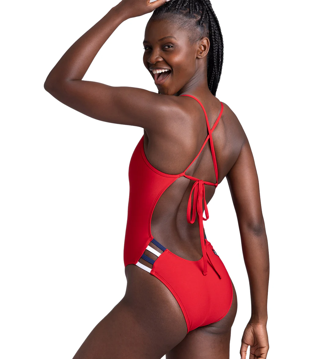 JOLYN Women's Gavin 2 Red Multi One Piece Swimsuit - Image 11