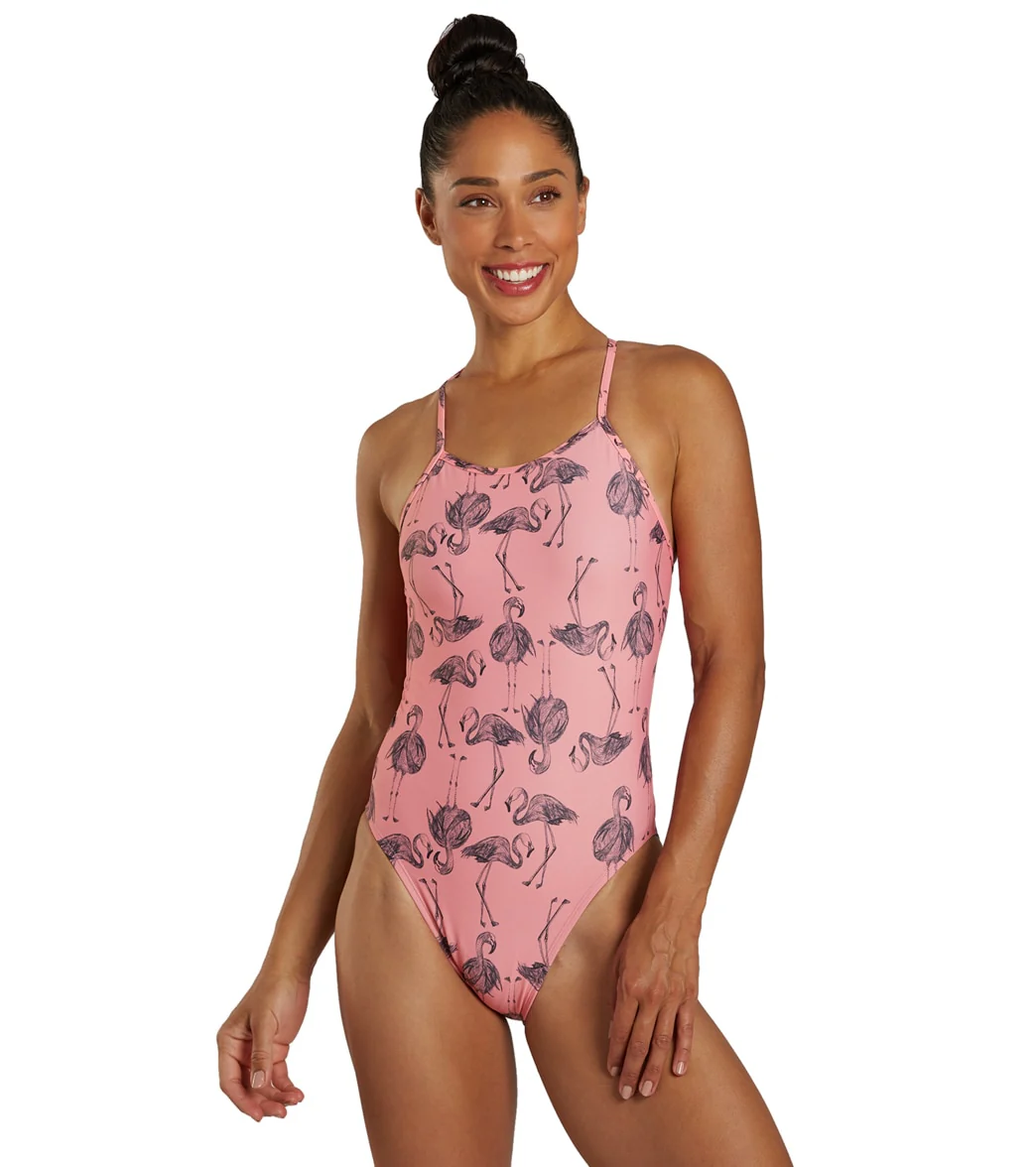 JOLYN Women's Jackson 4 Papaya Flammy One Piece Swimsuit - Image 6