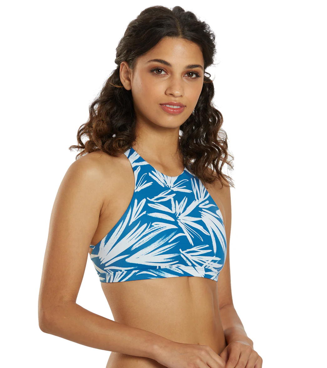 JOLYN Women's Jada Retrobana High Neck Strappy Back Bikini Top - Image 2