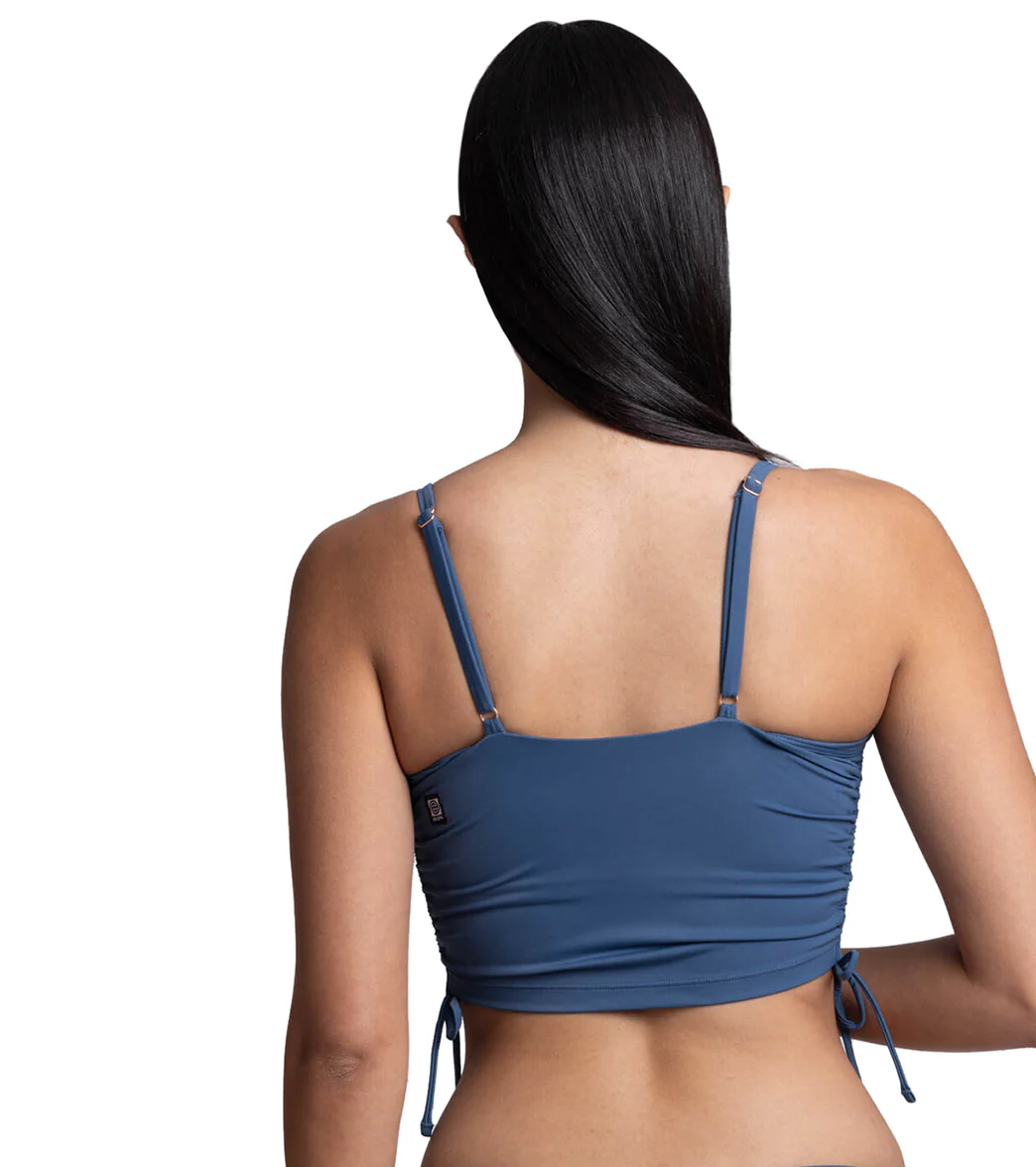 JOLYN Women's Maggie Solid Side Cinch Bikini Top - Image 15
