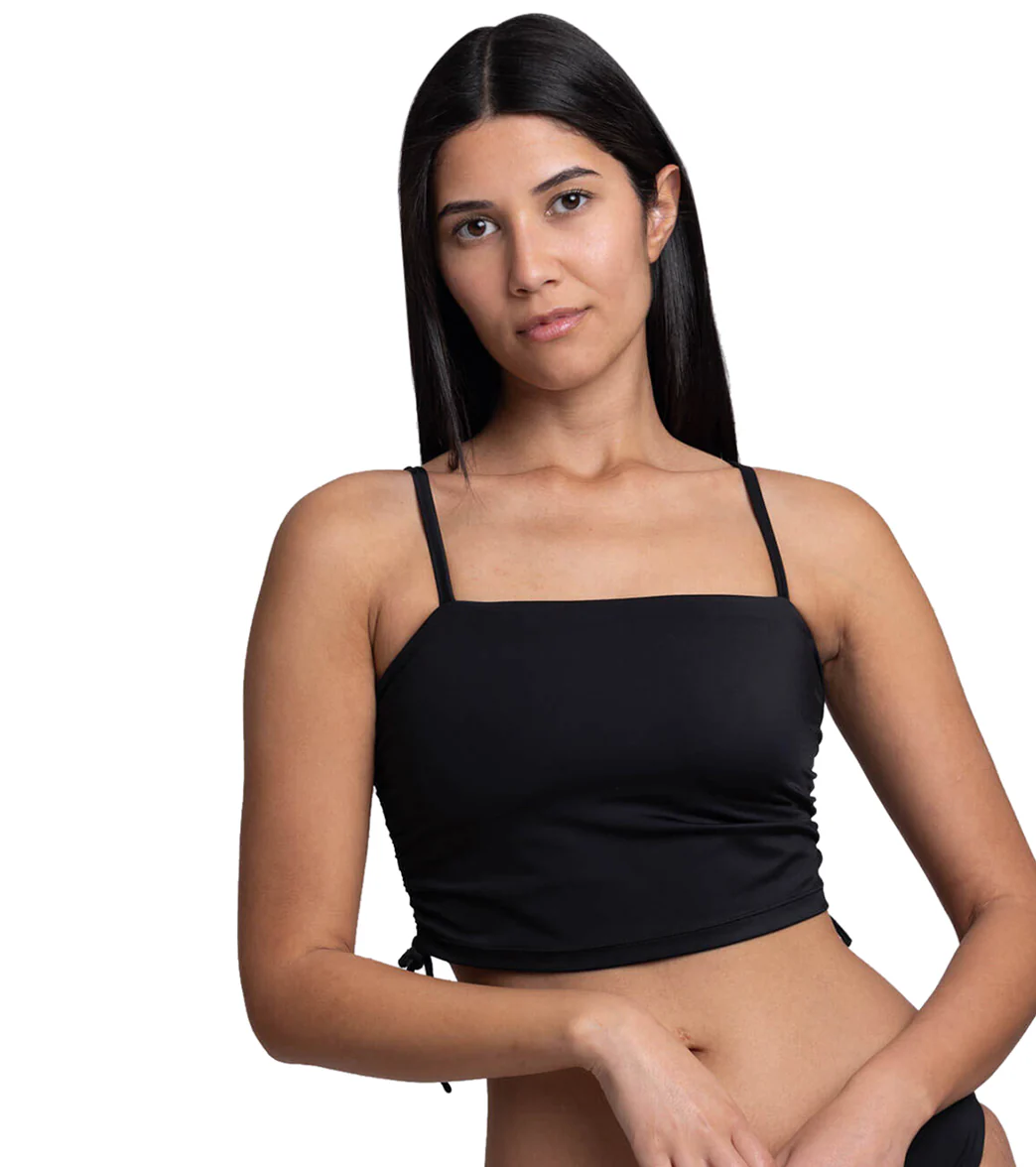 JOLYN Women's Maggie Solid Side Cinch Bikini Top - Image 26