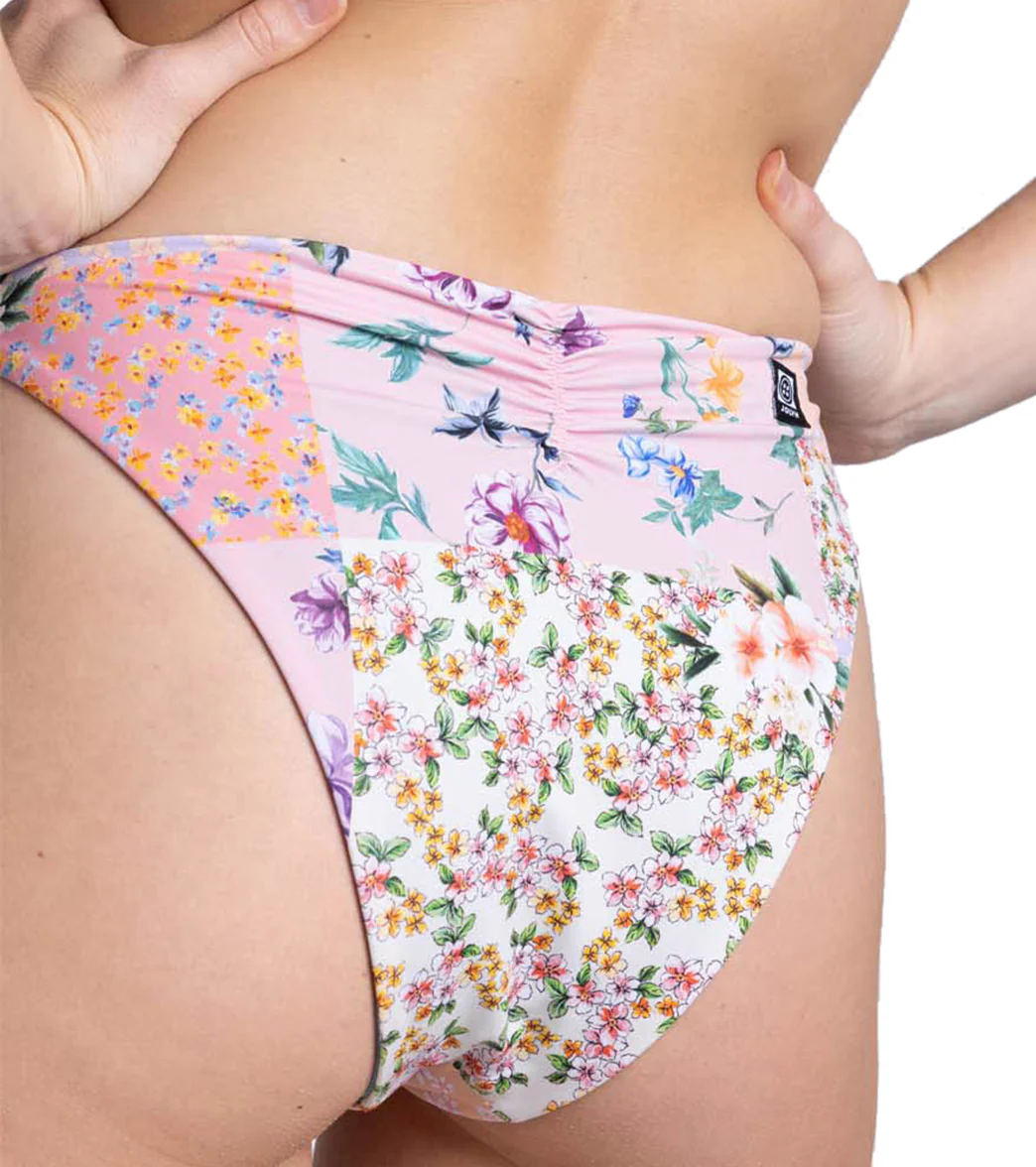 JOLYN Women's Mandy Cottage Patch Cinch Detail French Cut Bikini Bottom - Image 3
