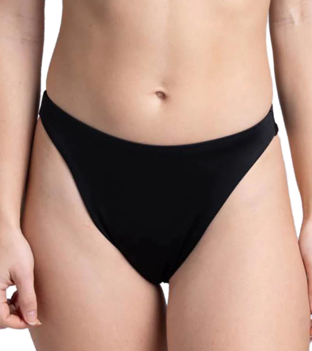 JOLYN Women's Mandy Solid Cinch Detail French Cut Bikini Bottom