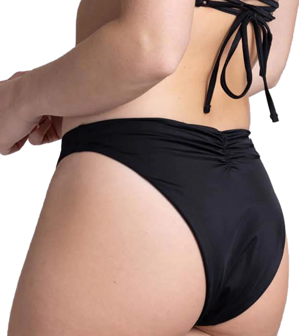 JOLYN Women's Mandy Solid Cinch Detail French Cut Bikini Bottom - Image 2