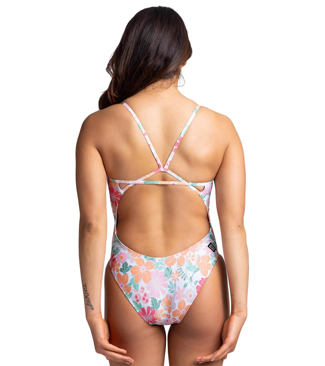 JOLYN Women's Perry Bouquet One Piece Swimsuit - Image 3