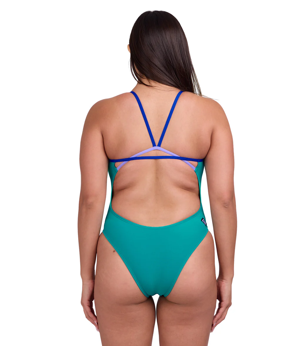 JOLYN Women's Perry Contrast Ocean One Piece Swimsuit - Image 3
