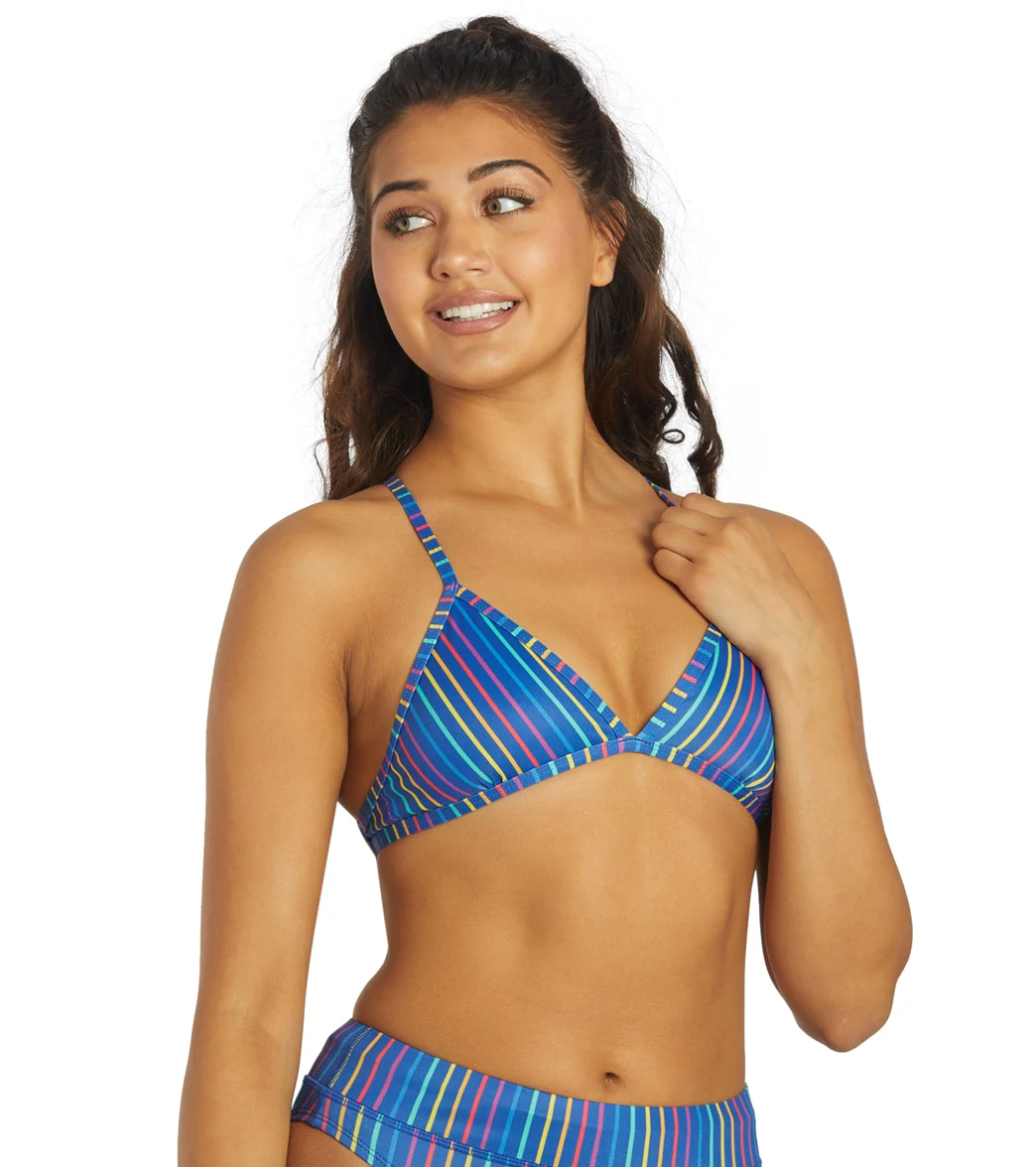 JOLYN Women's Triangle Funfetticini Bikini Top - Image 2