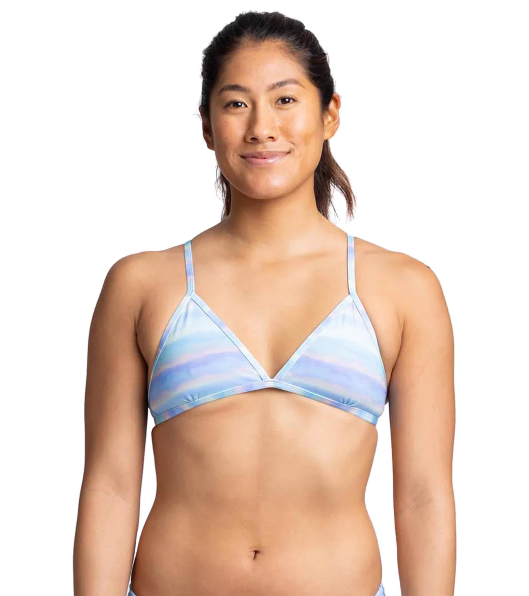 JOLYN Women's Triangle Pearl Beach Bikini Top - Image 7