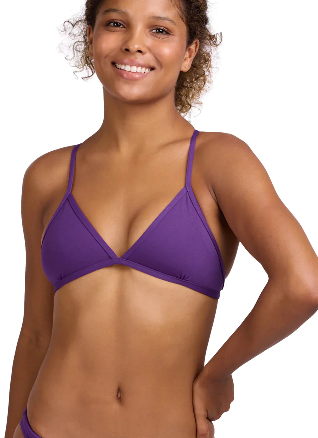 JOLYN Women's Triangle Solid Bikini Top - Image 115