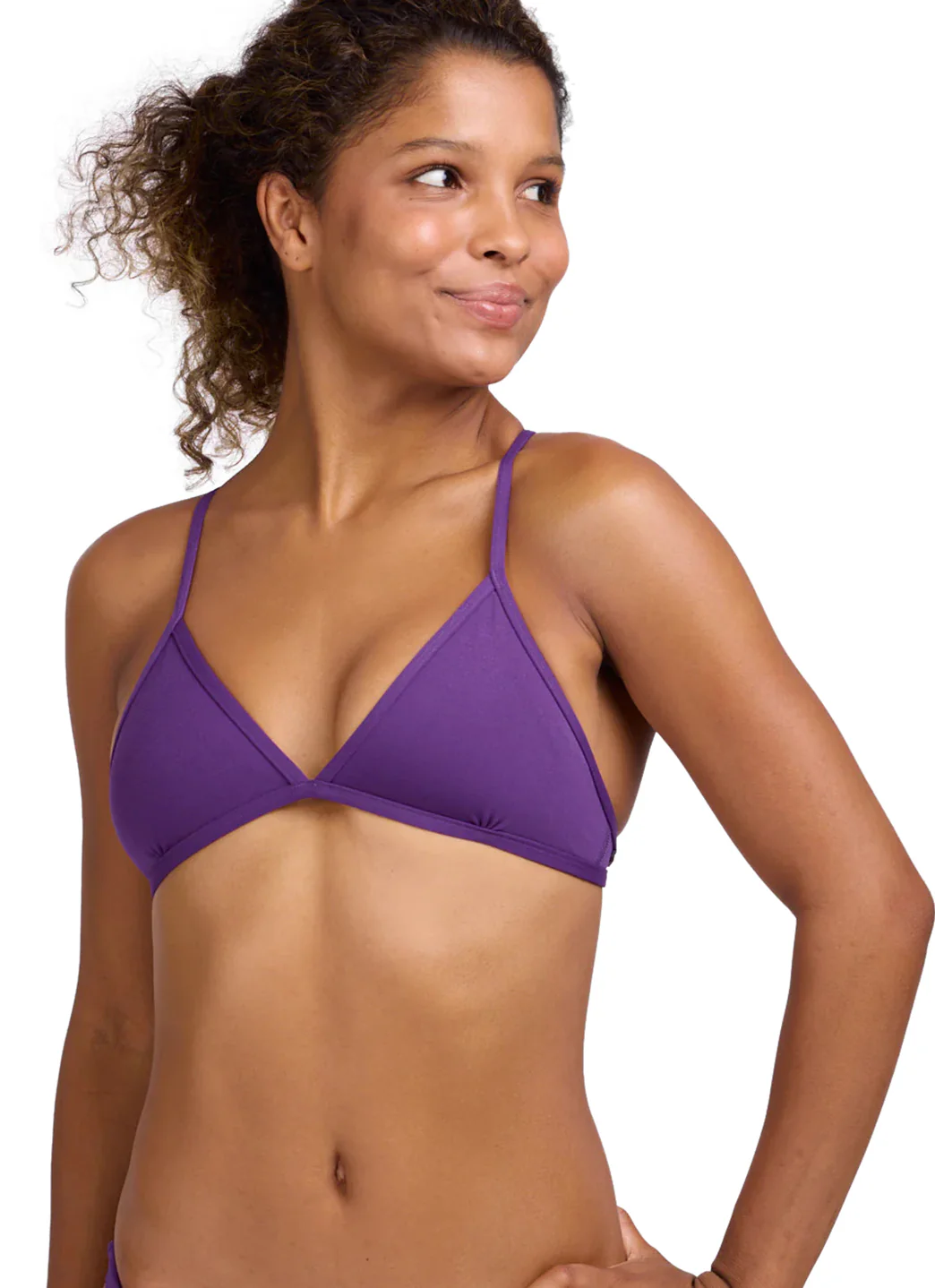 JOLYN Women's Triangle Solid Bikini Top - Image 116