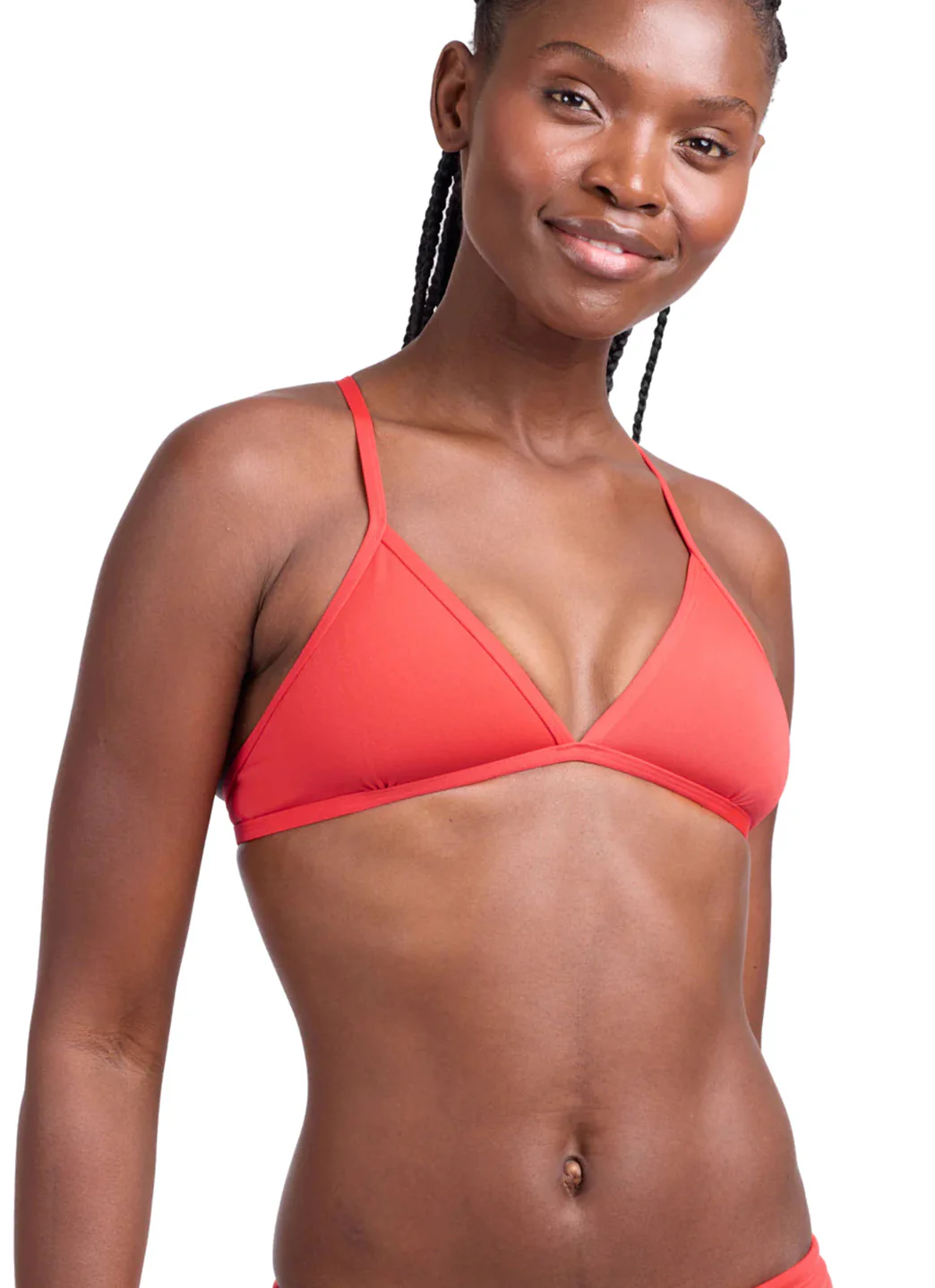 JOLYN Women's Triangle Solid Bikini Top - Image 127