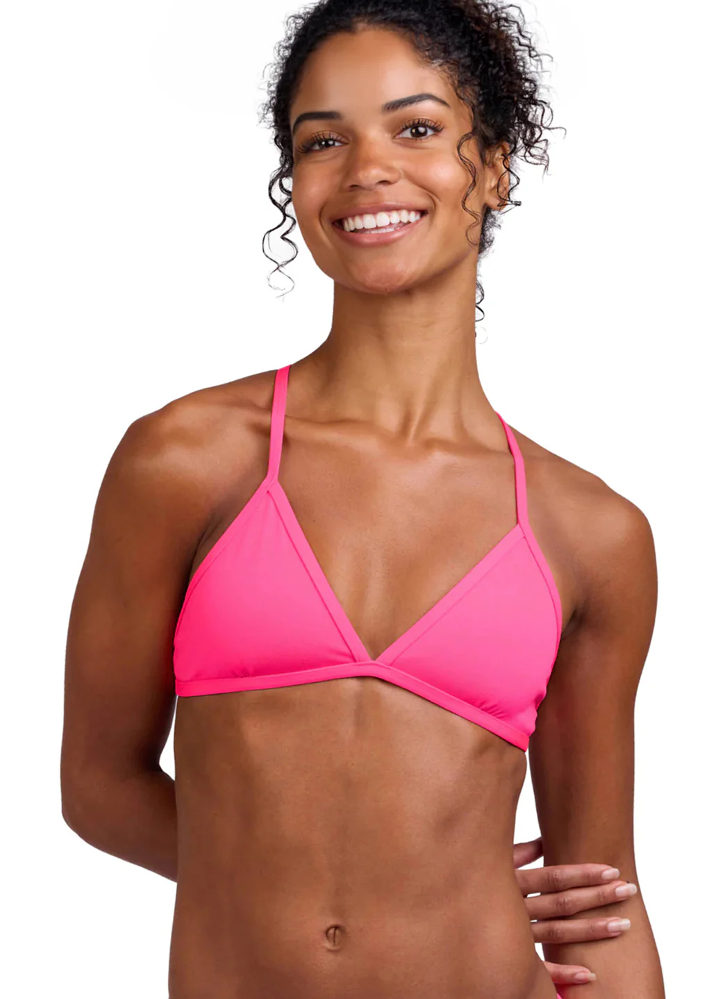 JOLYN Women's Triangle Solid Bikini Top - Image 48
