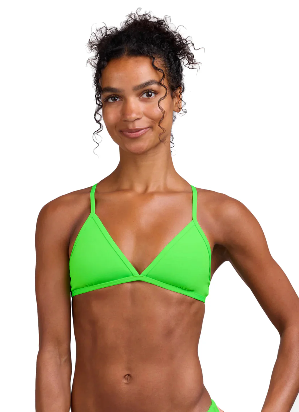 JOLYN Women's Triangle Solid Bikini Top - Image 8