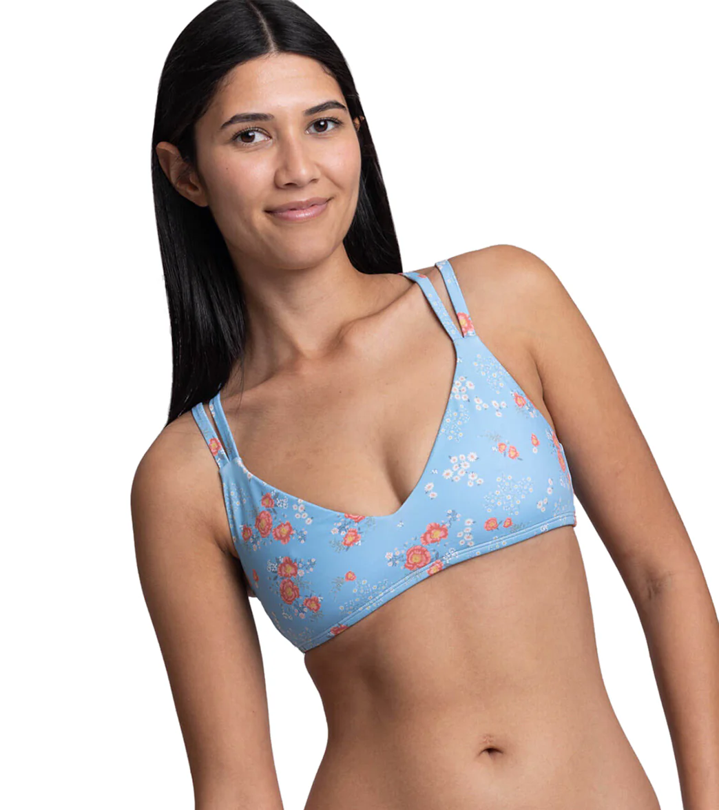 JOLYN's Women's Suzy Rosalinda V Neckline Adjustable Strap Bikini Top - Image 8
