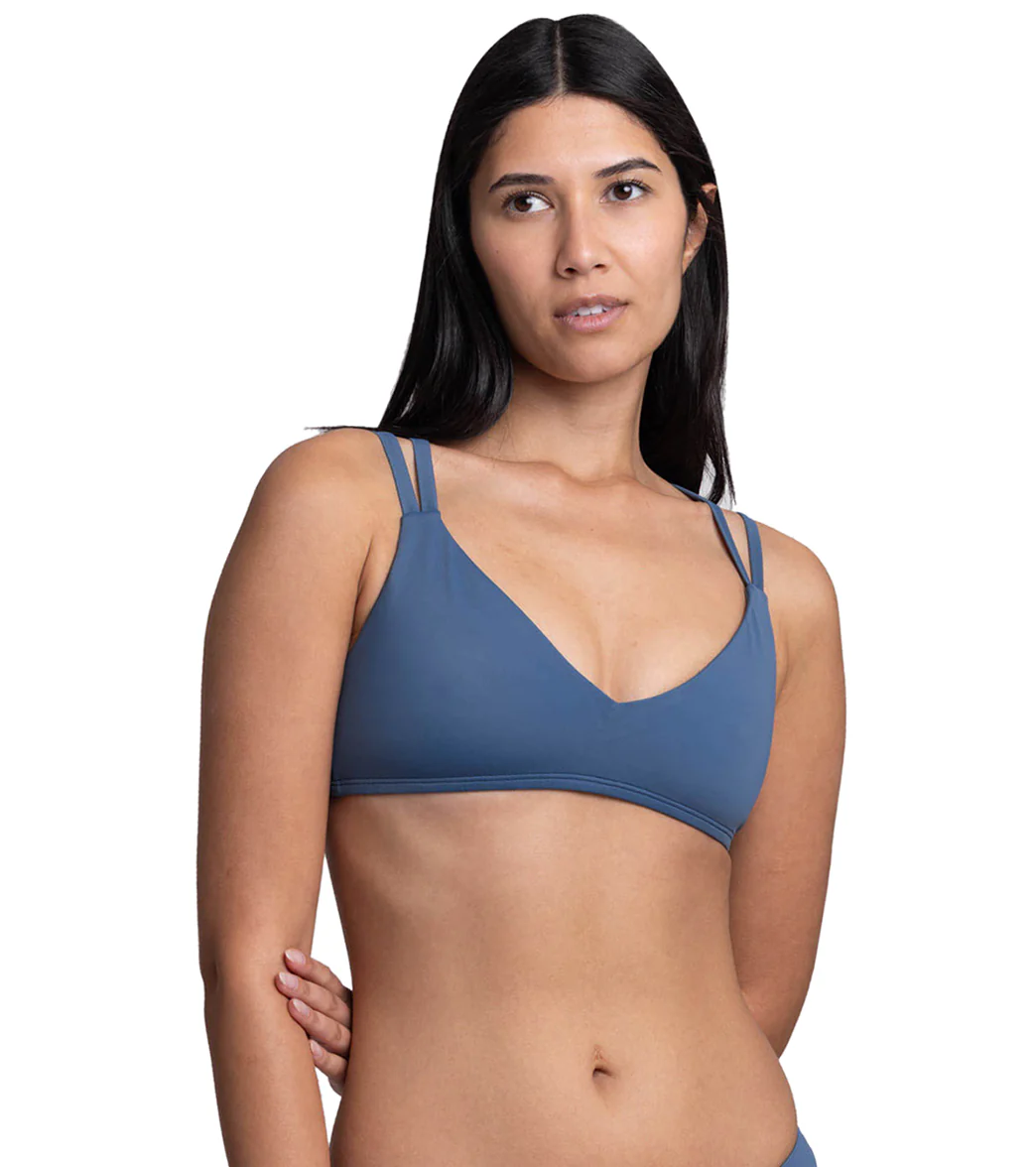 JOLYN's Women's Suzy Solid V Neck Adjustable Strap Bikini Top - Image 20