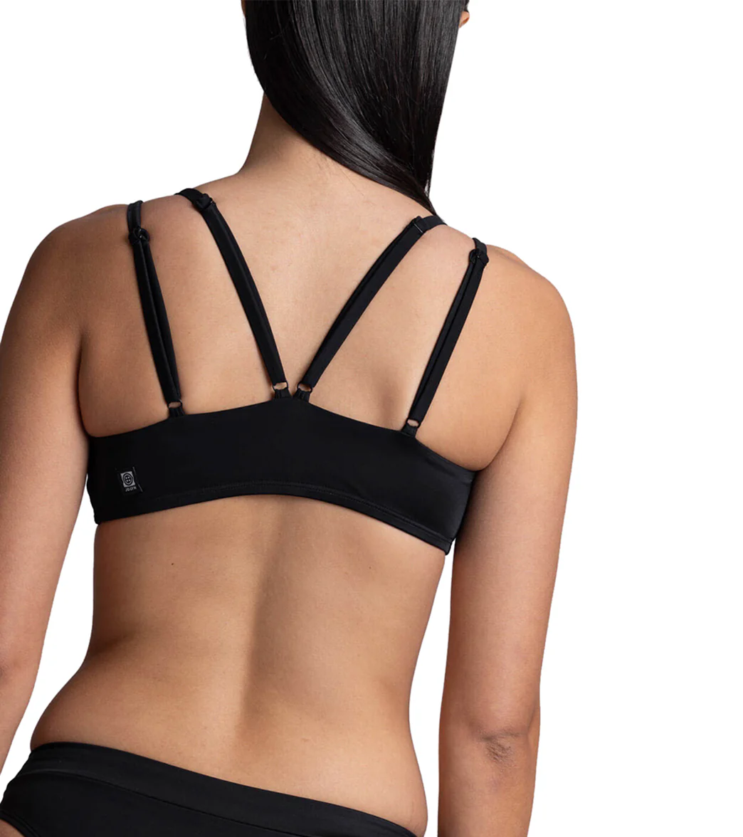 JOLYN's Women's Suzy Solid V Neck Adjustable Strap Bikini Top - Image 27