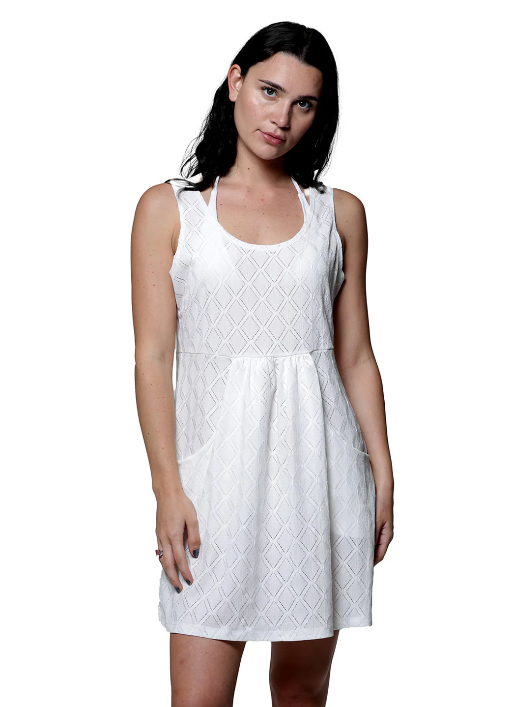 J.Valdi Women's Athena Deep Pocket Cover Up Dress Ring Tank Cover Up Dress - Image 3