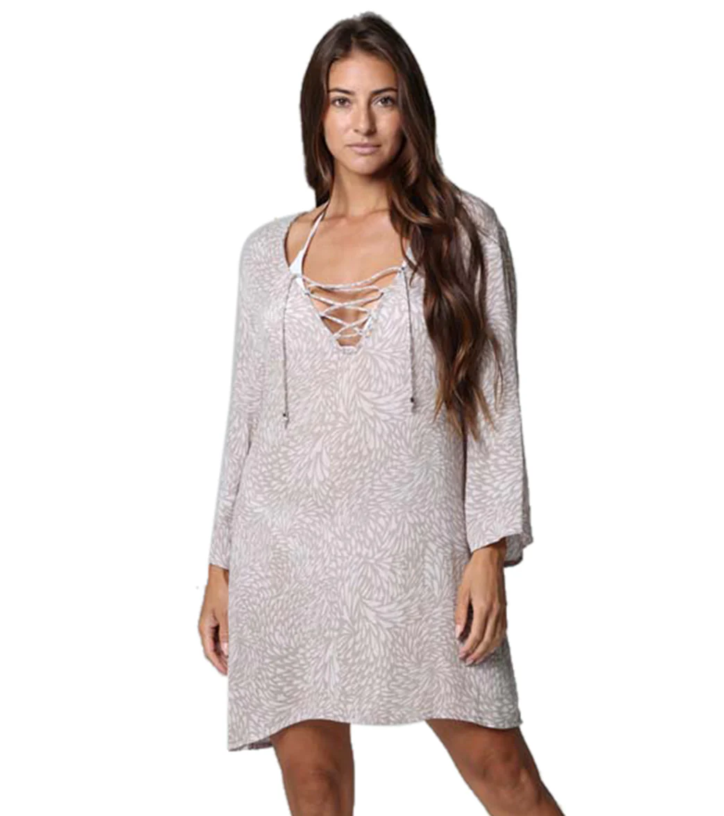 J.Valdi Women's Corazon Lace Neck Tunic Cover Up - Image 5