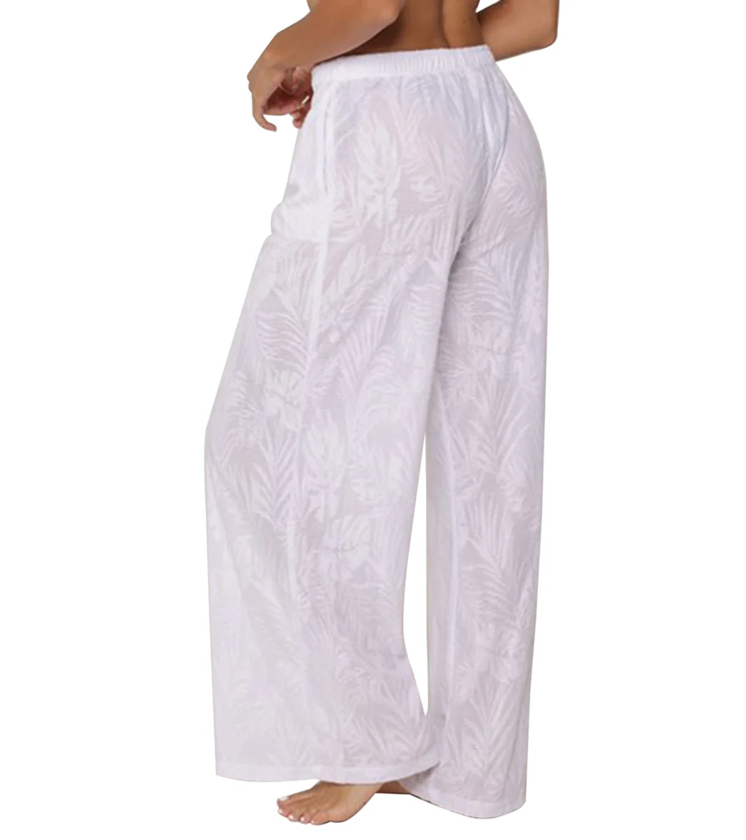 J.Valdi Women's Palm Terry Beach Cover Up Pant - Image 3