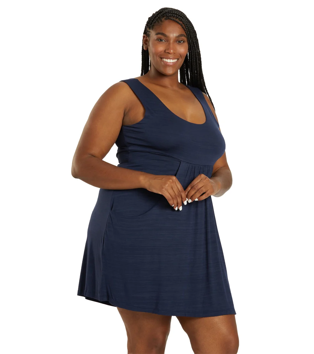 J.Valdi Women's Plus Size Kira Deep Pocket Cover Up Dress - Image 2