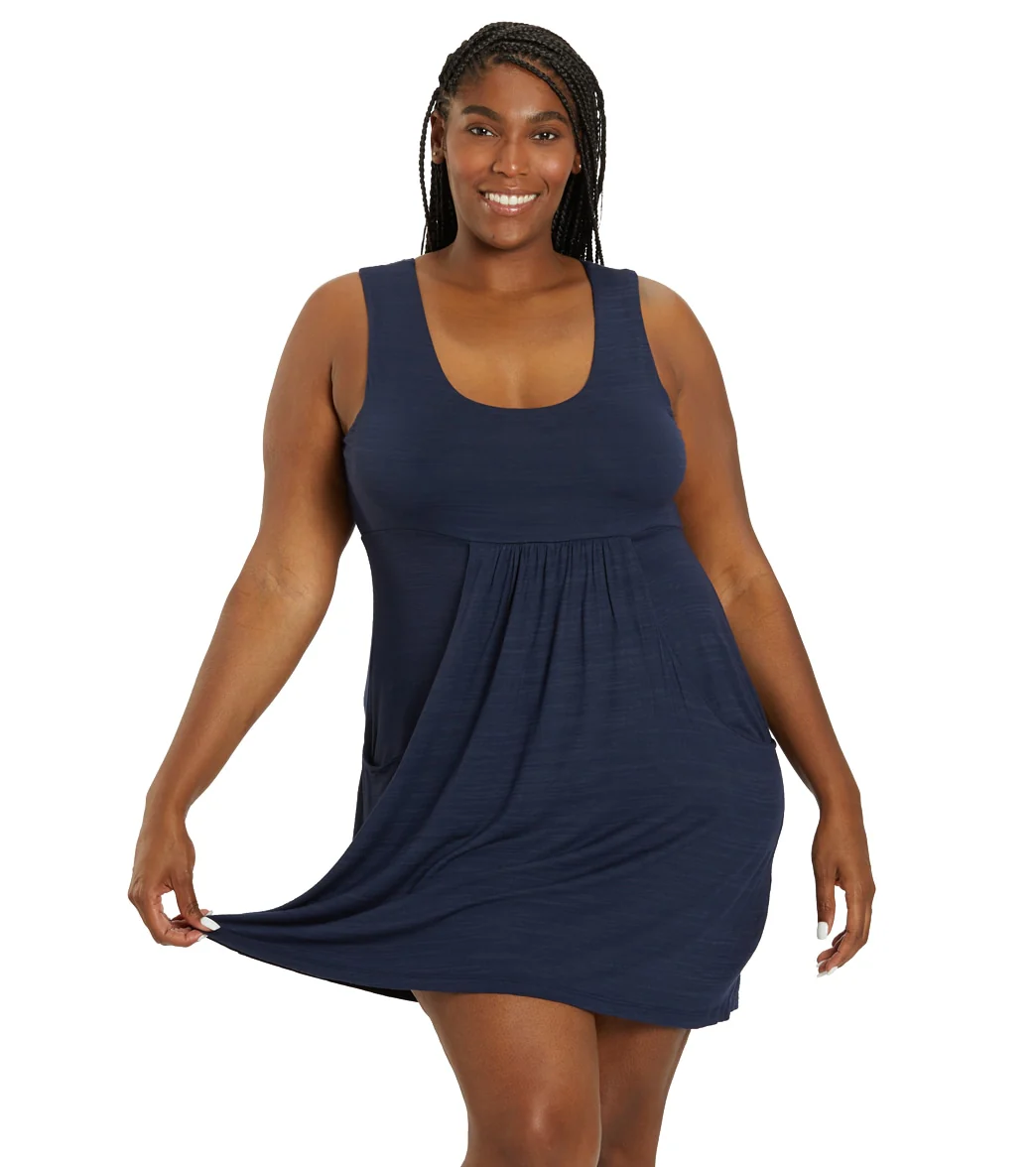 J.Valdi Women's Plus Size Kira Deep Pocket Cover Up Dress - Image 6