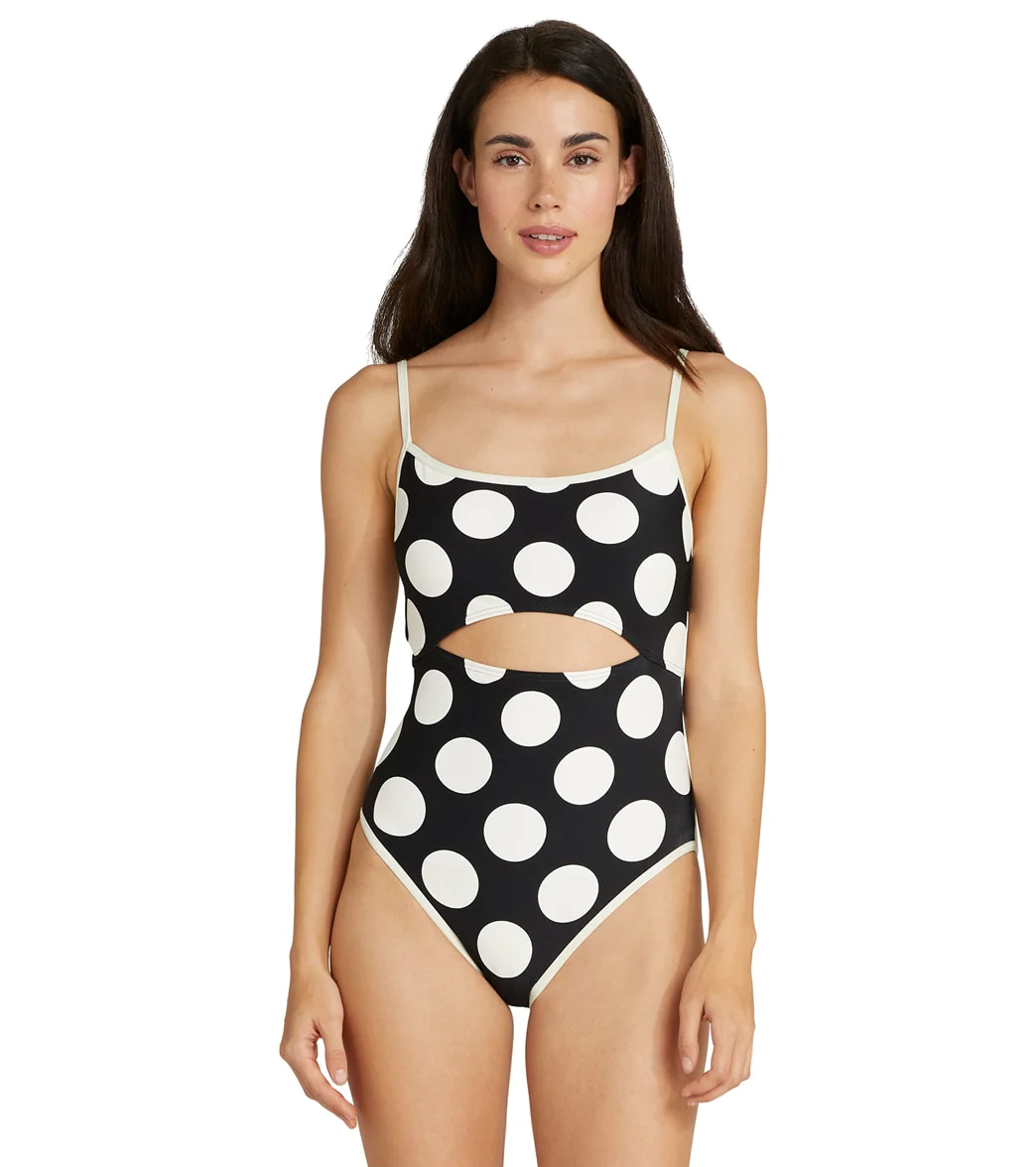 Kate Spade New York Women's Large Dots Cut Out One Piece Swimsuit - Image 4