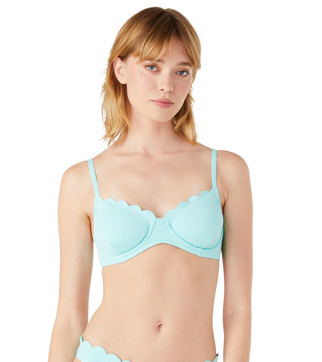 Kate Spade New York Women's Pique Solids Underwire Bikini Top - Image 4