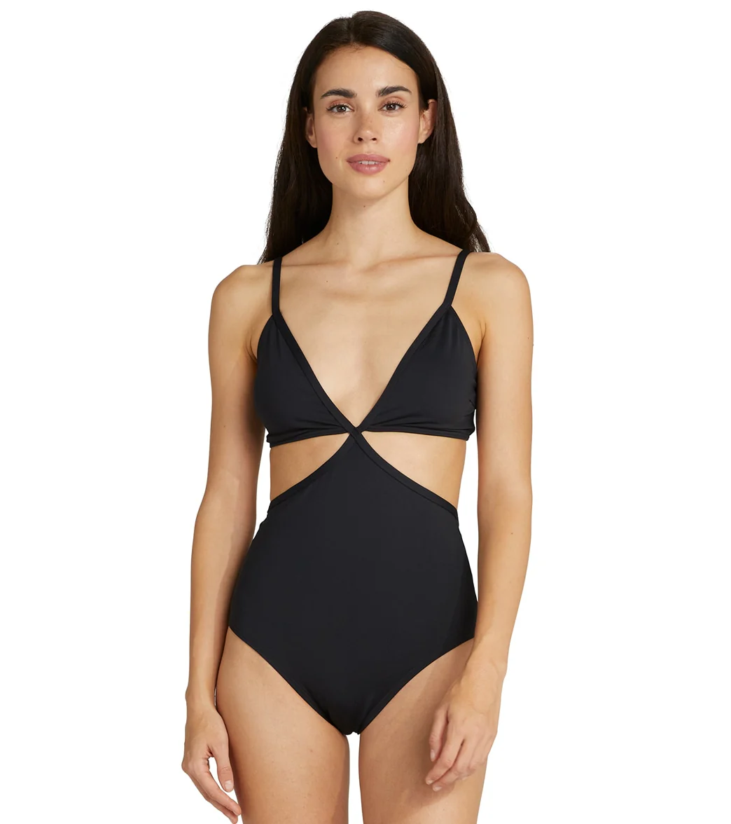 Kate Spade New York Women's Solids V Neck Monokini One Piece Swimsuit - Image 5