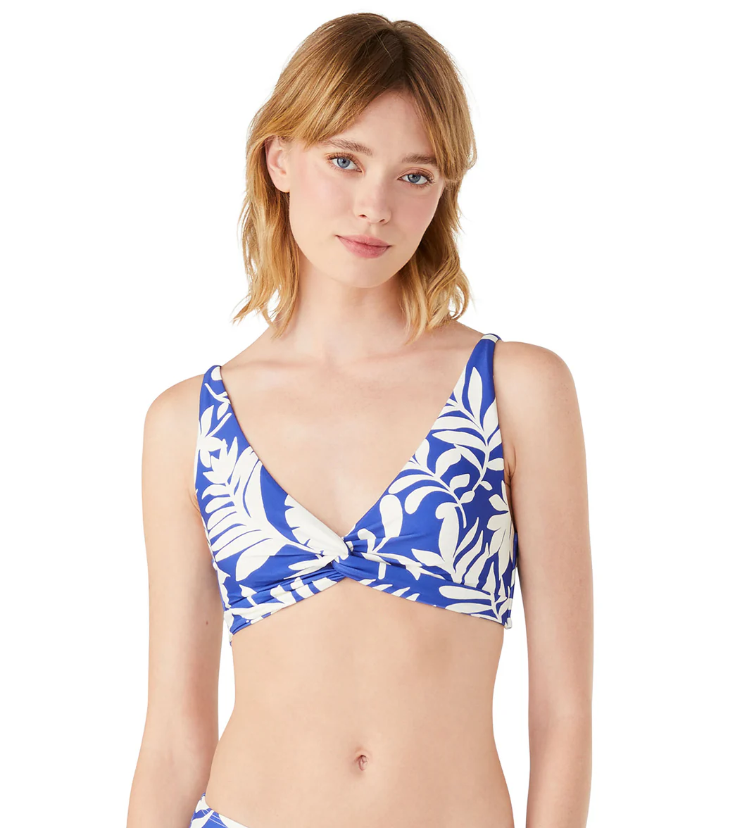 Kate Spade New York Women's Tropical Foliage Twiest Front Bikini Top - Image 4