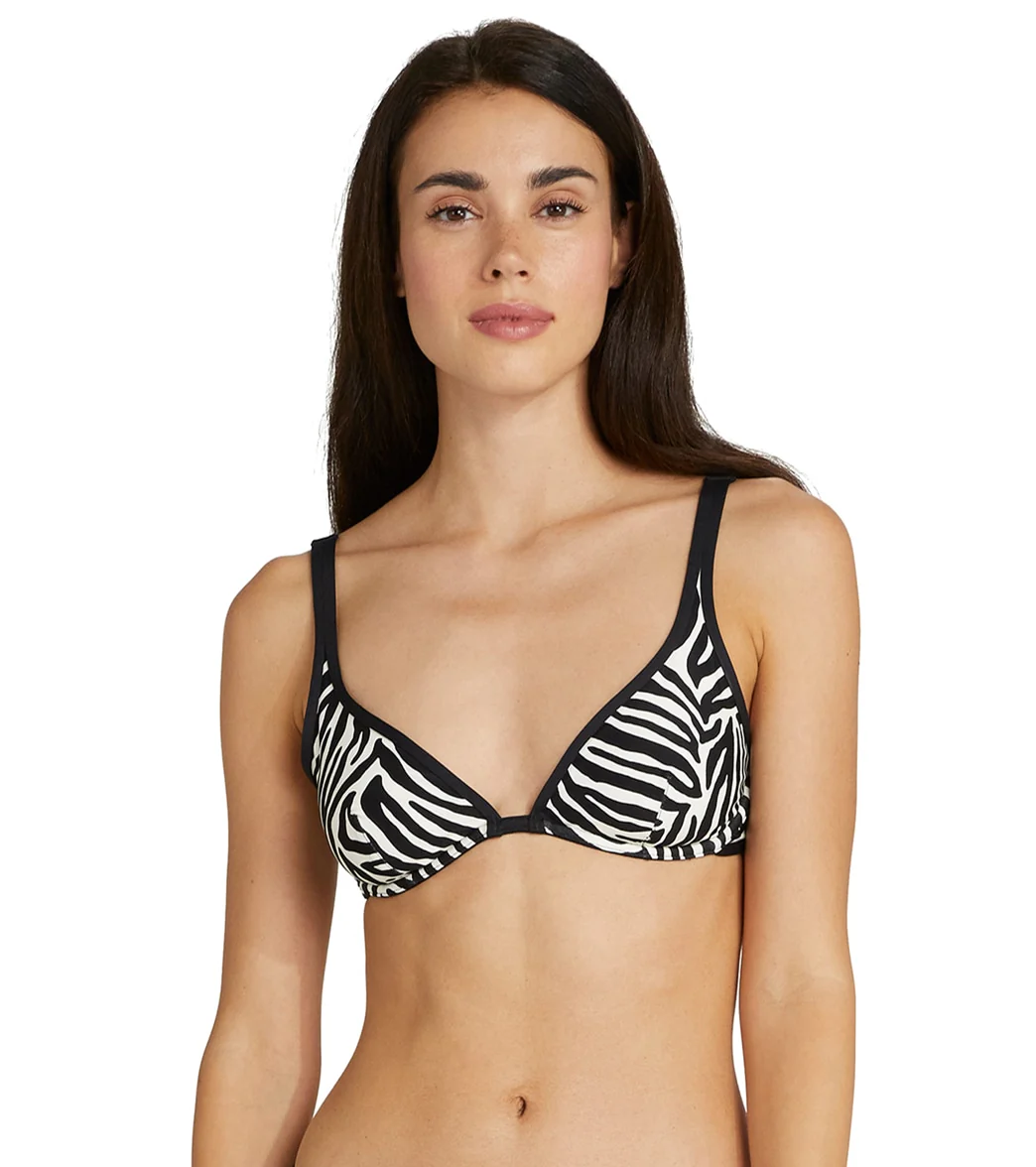Kate Spade New York Women's Zebra Bralette Bikini Top - Image 4