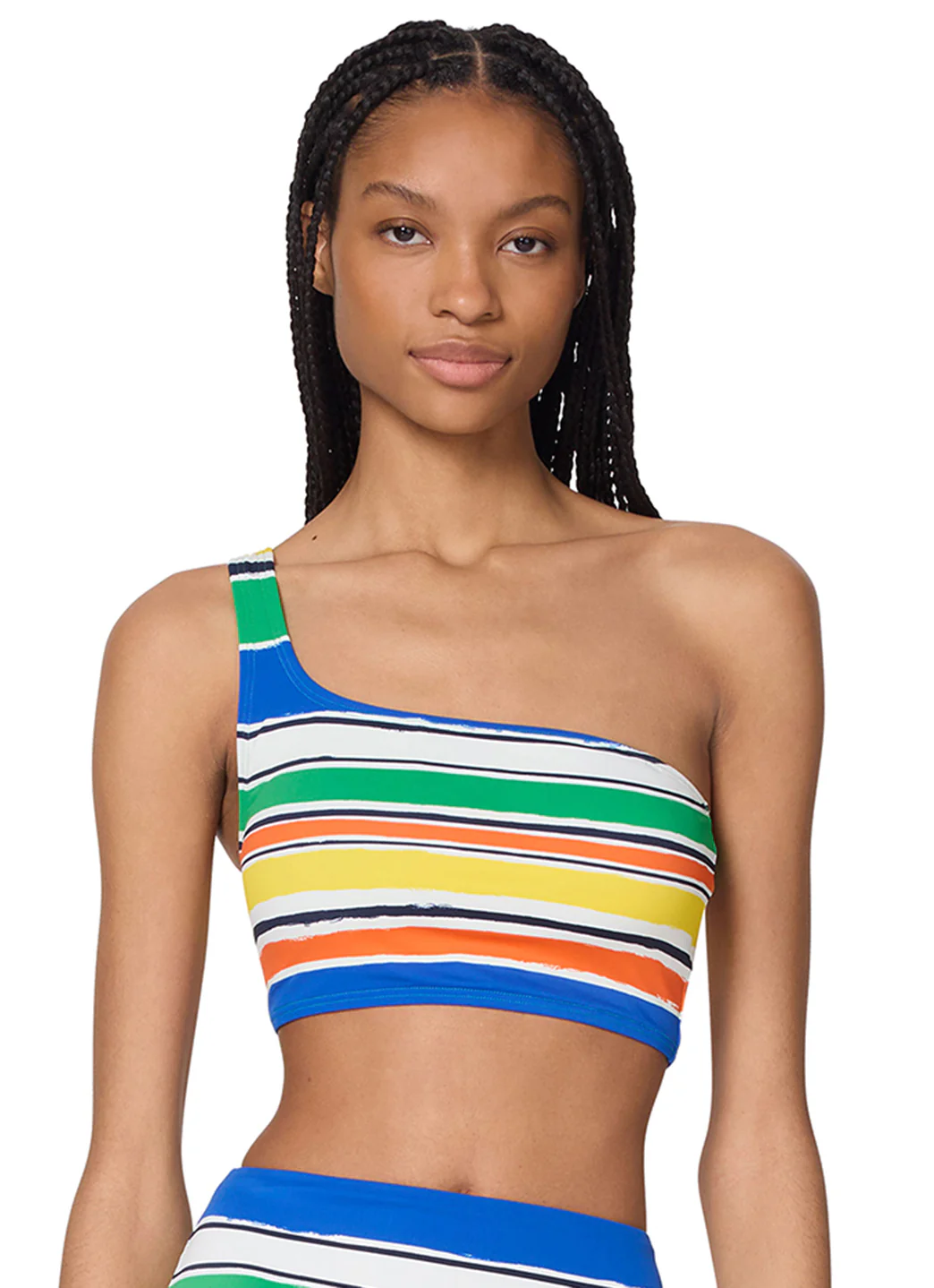 Kate Spade Women's Ocean Stripe One Shoulder Bikini Top - Image 2