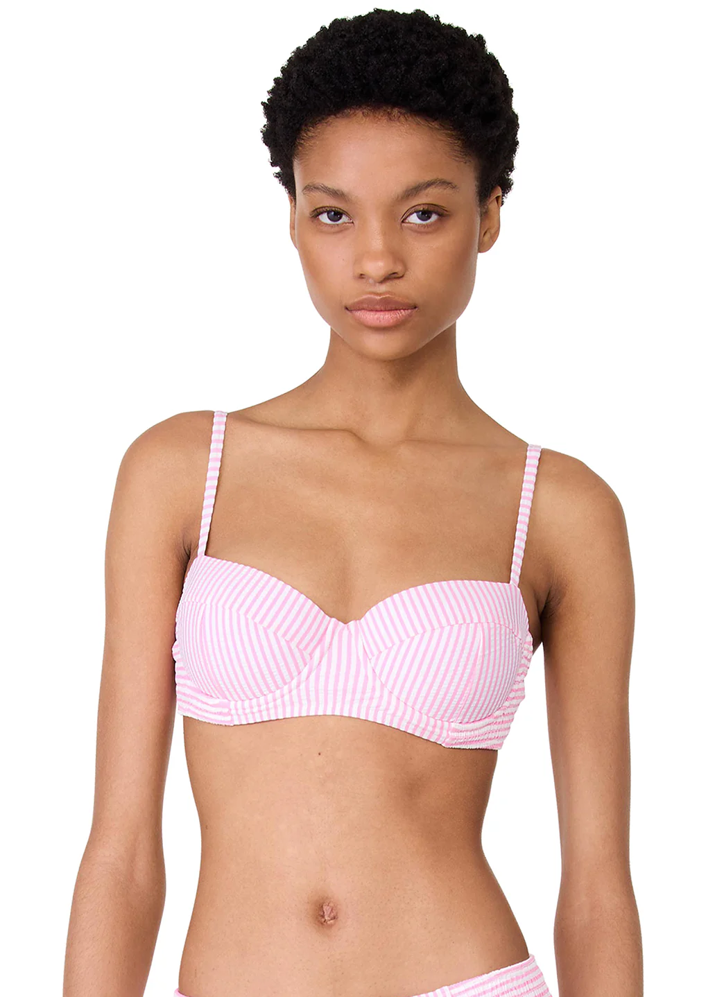Kate Spade Women's Tide Stripe Smocked Bikini Top - Image 2