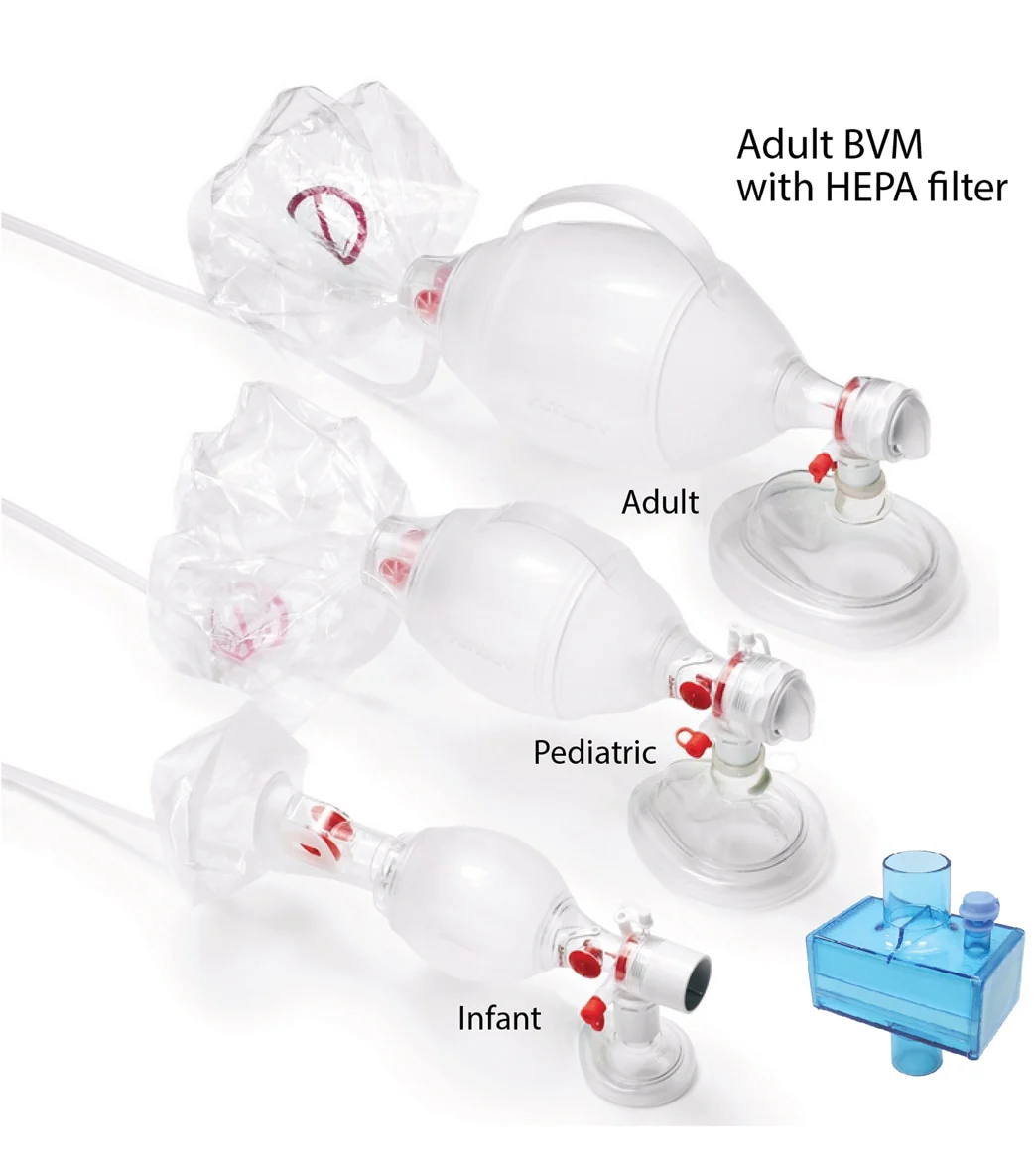 KEMP USA Lifeguard AMBU Adult Bag Valve Mask with HEPA Filter - Image 5