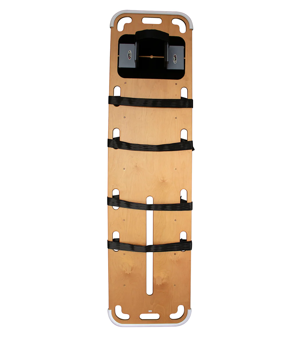 KEMP USA TG Aquatic Wooden Spineboard Kit (Board, Headblocks, Straps) - Image 3