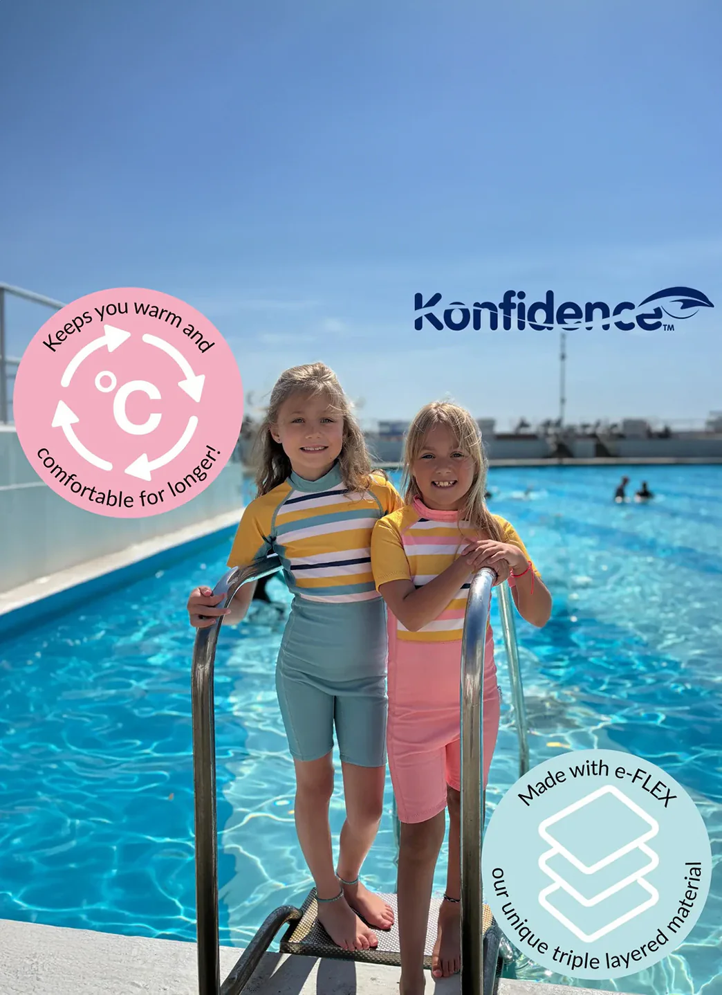 Konfidence Warma™ Shorty Wetsuit Made With e-Flex™ (Toddler, Little Kids) - Image 19