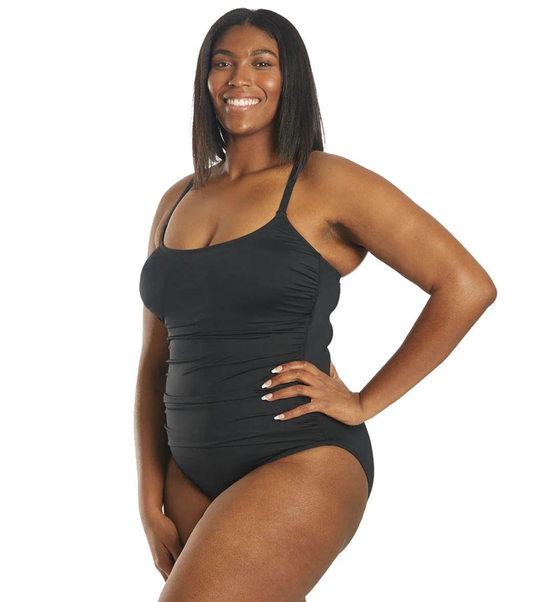La Blanca Plus Size Island Goddess Lingerie One Piece Swimsuit - Image 11
