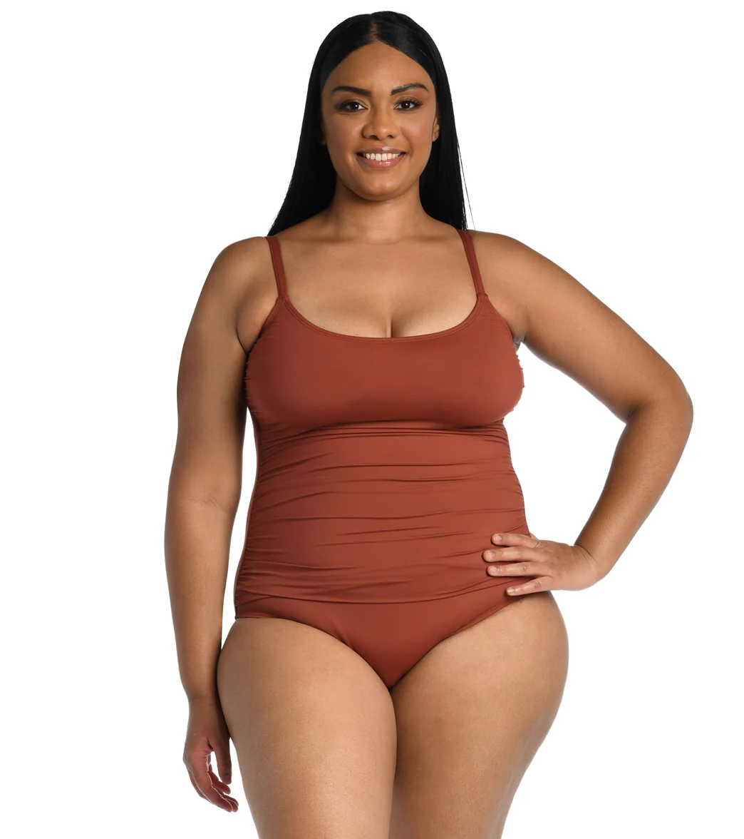 La Blanca Plus Size Island Goddess Lingerie One Piece Swimsuit - Image 23