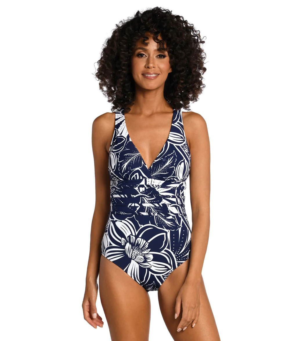 La Blanca Women's At The Playa Cross Back One Piece Swimsuit - Image 5